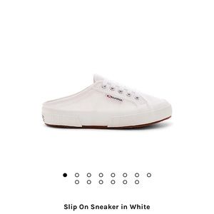 Superga slip on sneaker in white
